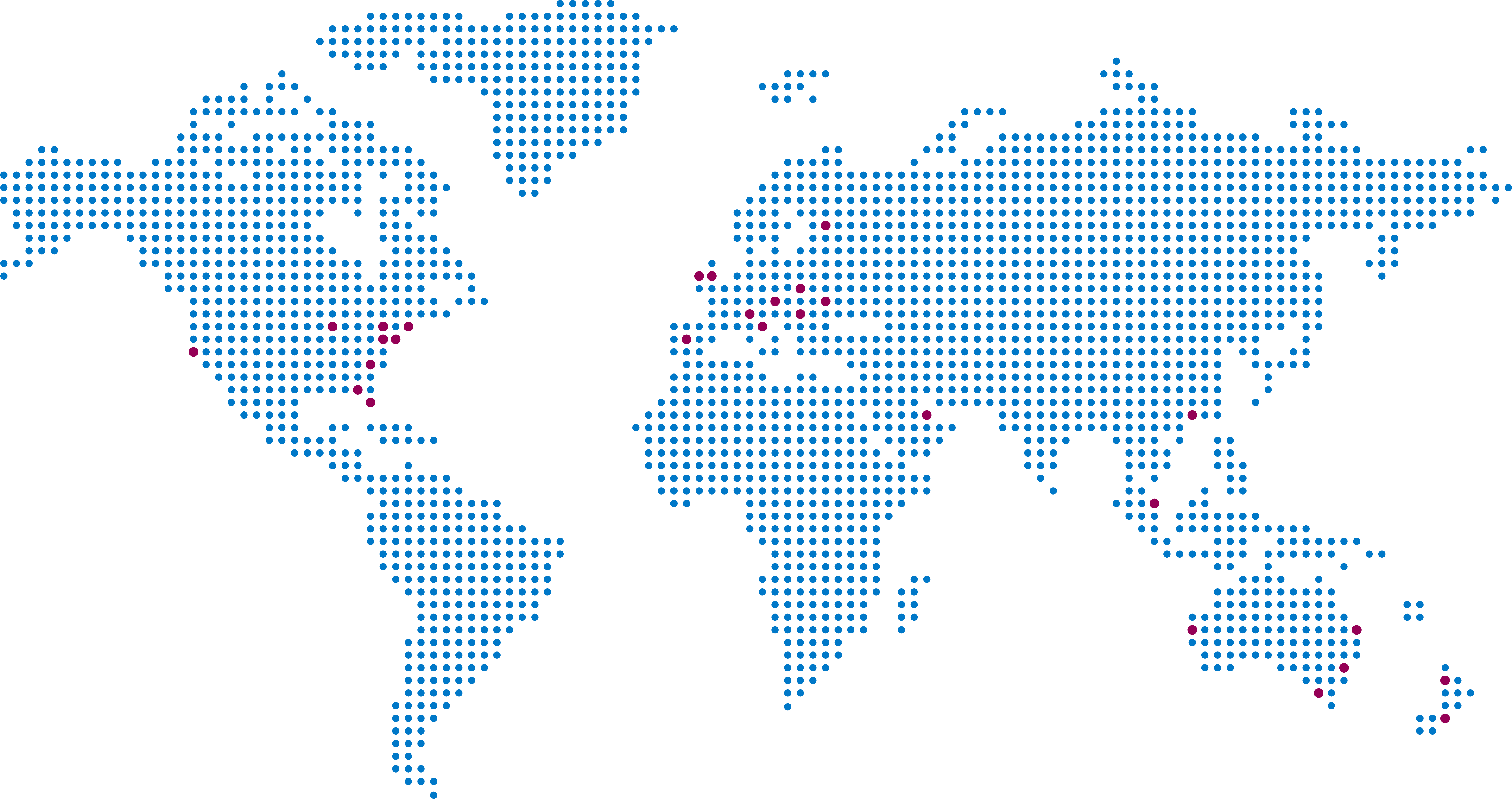 DUAL global network map
